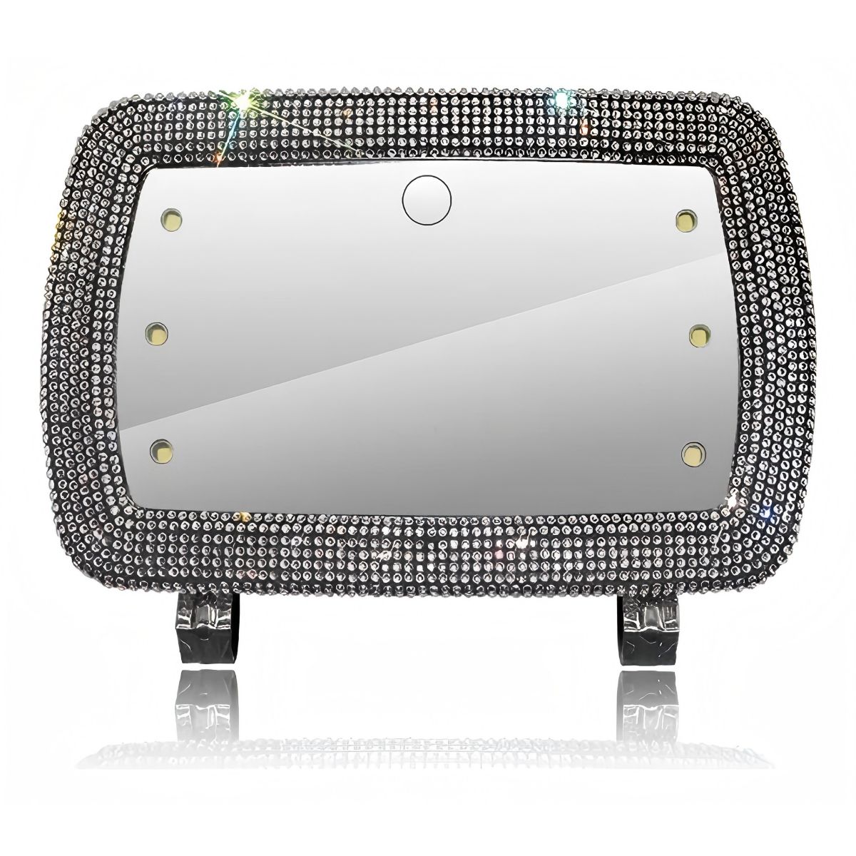 GENERICO - Espejo De Maquillaje De Visera De Coche Con 3 Modos Luz Led.