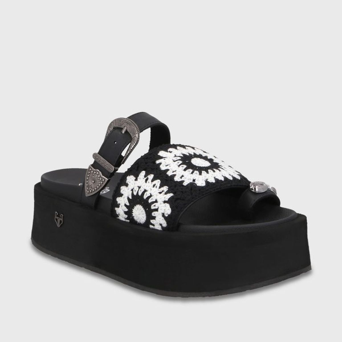 GOTTA - Sandalia Plataforma Negra Mujer 55942