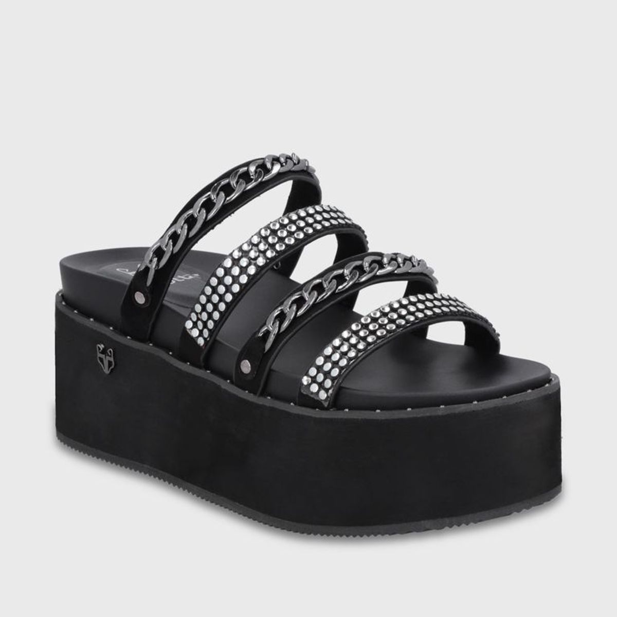 GOTTA - Sandalia Plataforma Negra Mujer 1566F