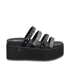 GOTTA - Sandalia Plataforma Negra Mujer 1566F