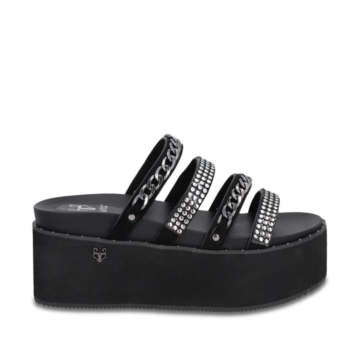 GOTTA - Sandalia Plataforma Negra Mujer 1566F