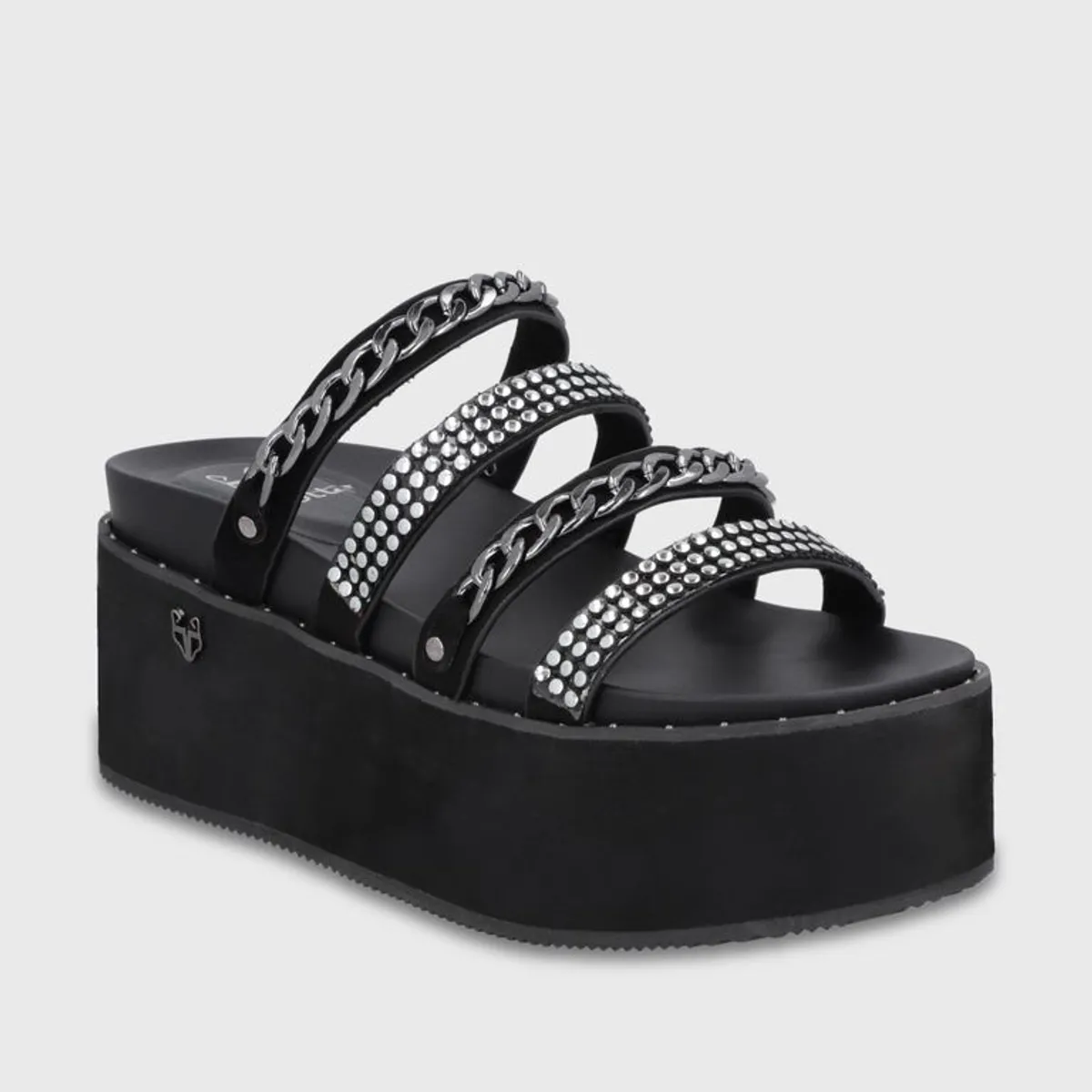 GOTTA - Sandalia Plataforma Negra Mujer 1566F