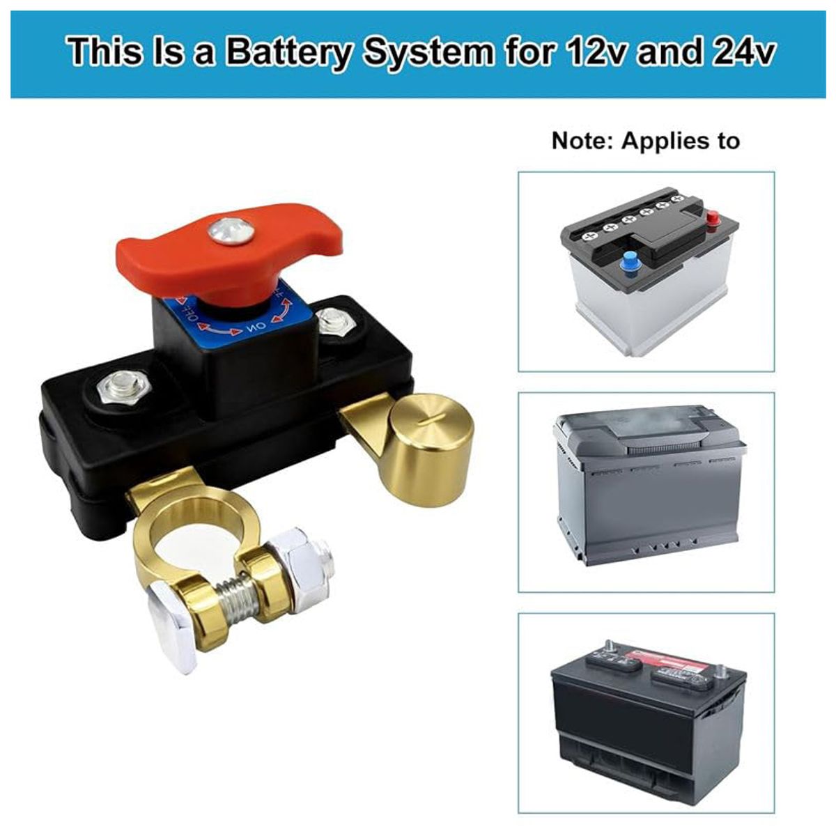 KUANGYE - Interruptor Corte Corriente De Batería De Auto