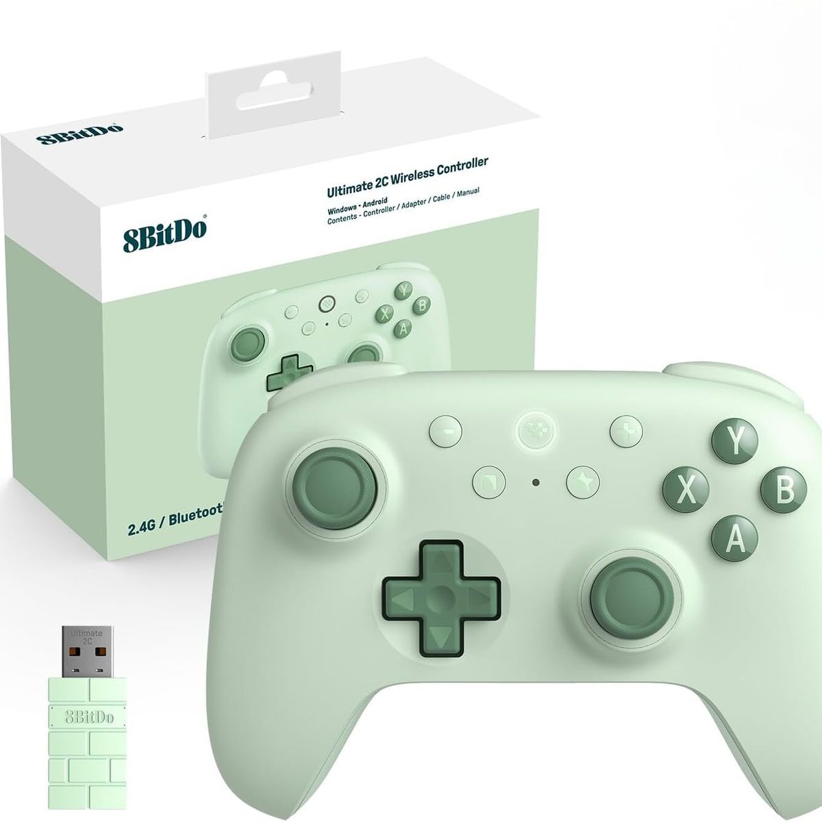 8BITDO - Control inalámbrico 8Bitdo Ultimate 2C para PC con Windows y Android - Verde