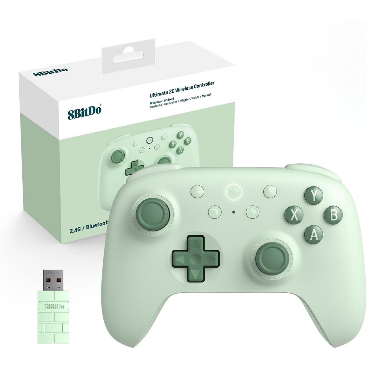 8BITDO - Control inalámbrico 8Bitdo Ultimate 2C para PC con Windows y Android - Verde