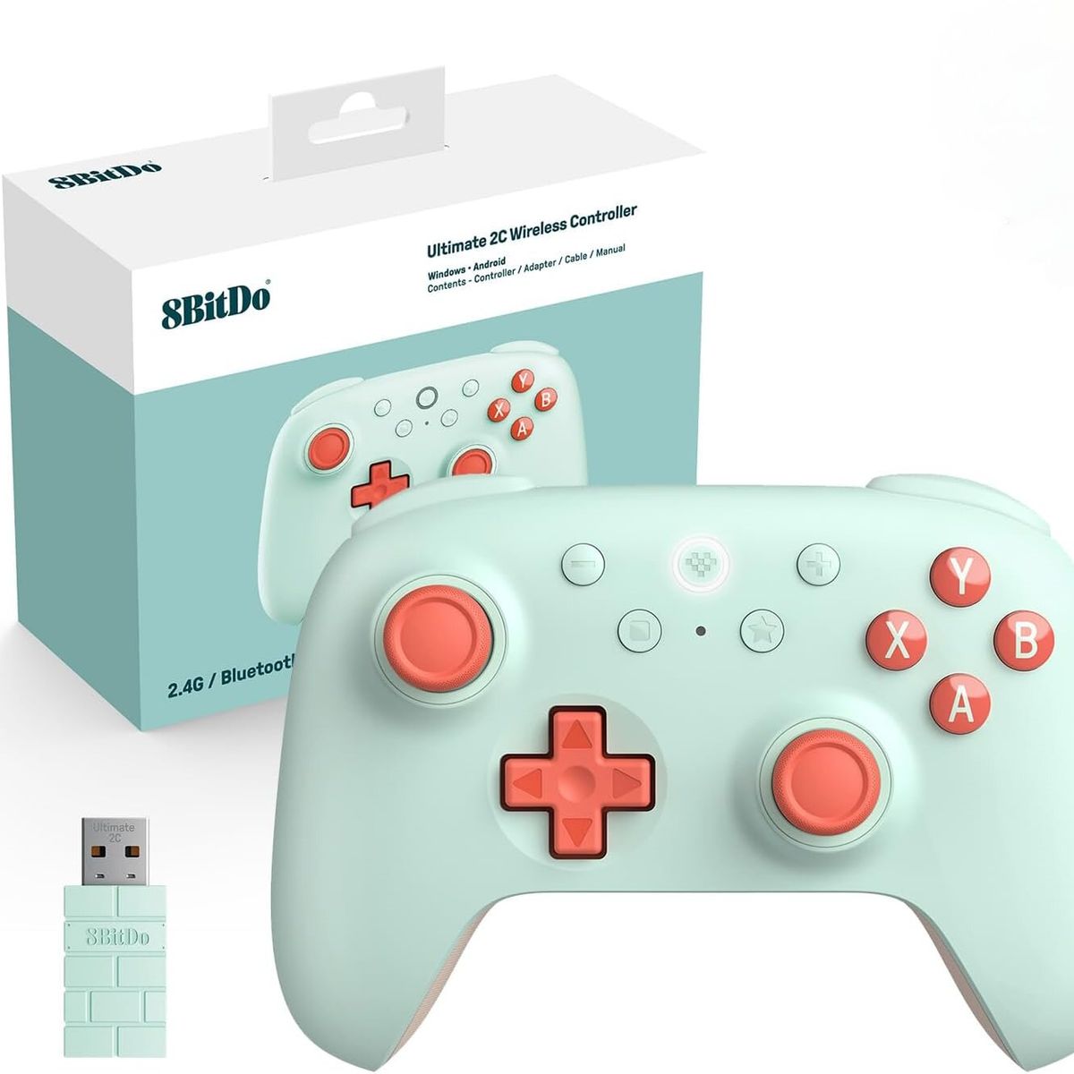 8BITDO - Controlador inalámbrico 8Bitdo Ultimate 2C para PC con Windows y Android - Menta