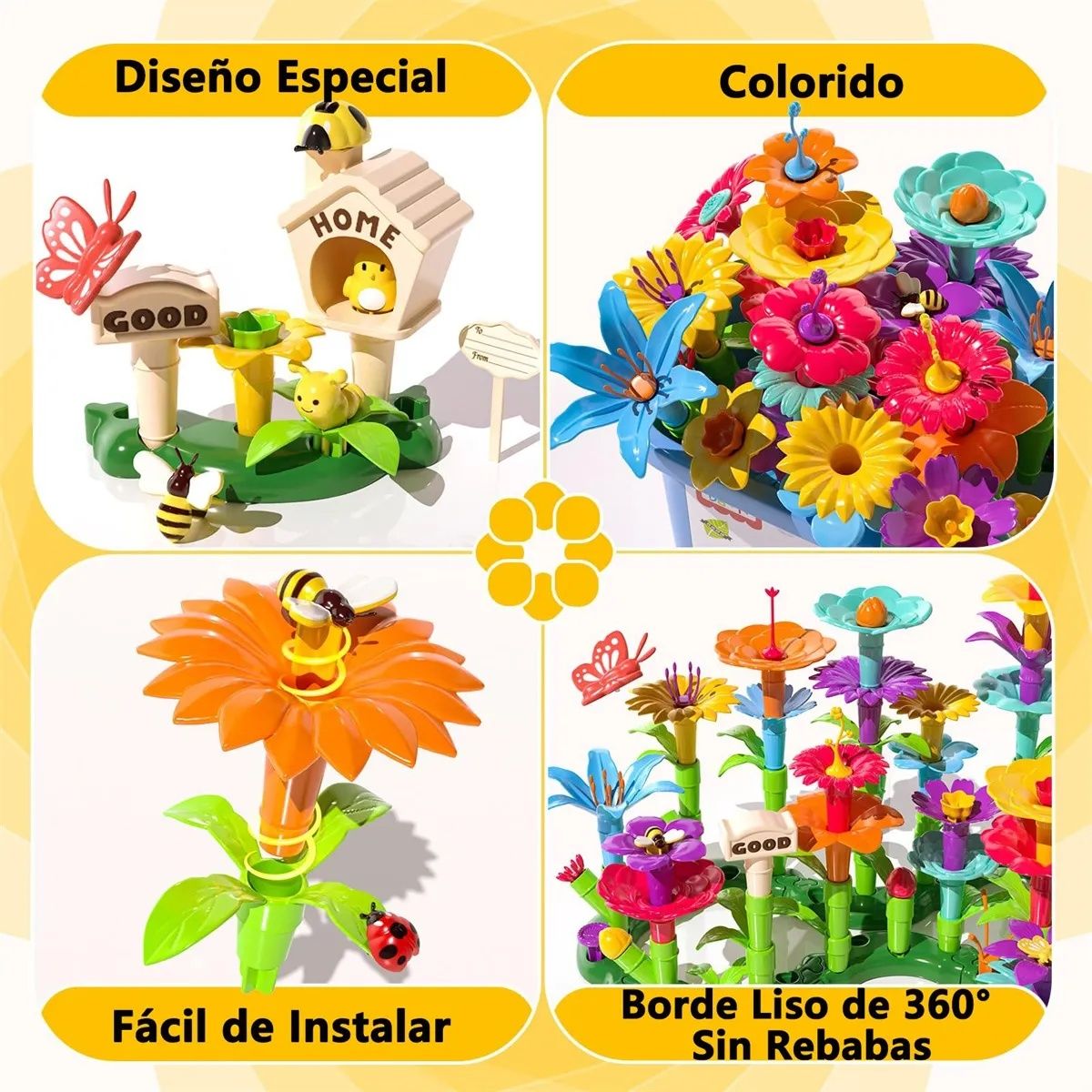 GENERICO - Juguetes De Construcción Para Jardín De Flores 138pzs