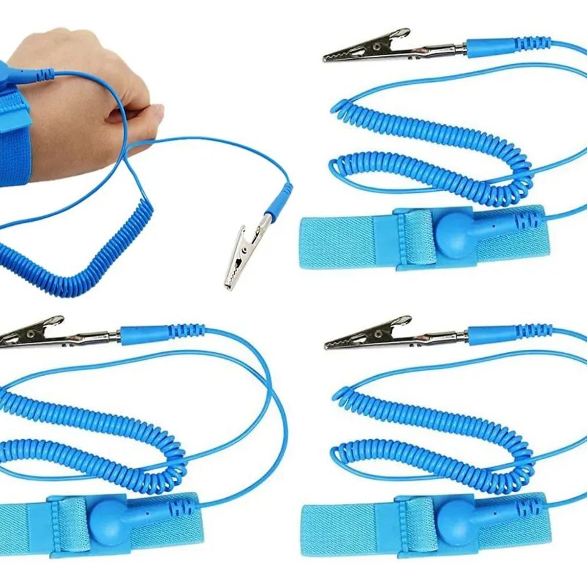 KUANGYE - Pack X4 Pulsera Antiestática Comodidad Y Seguridad