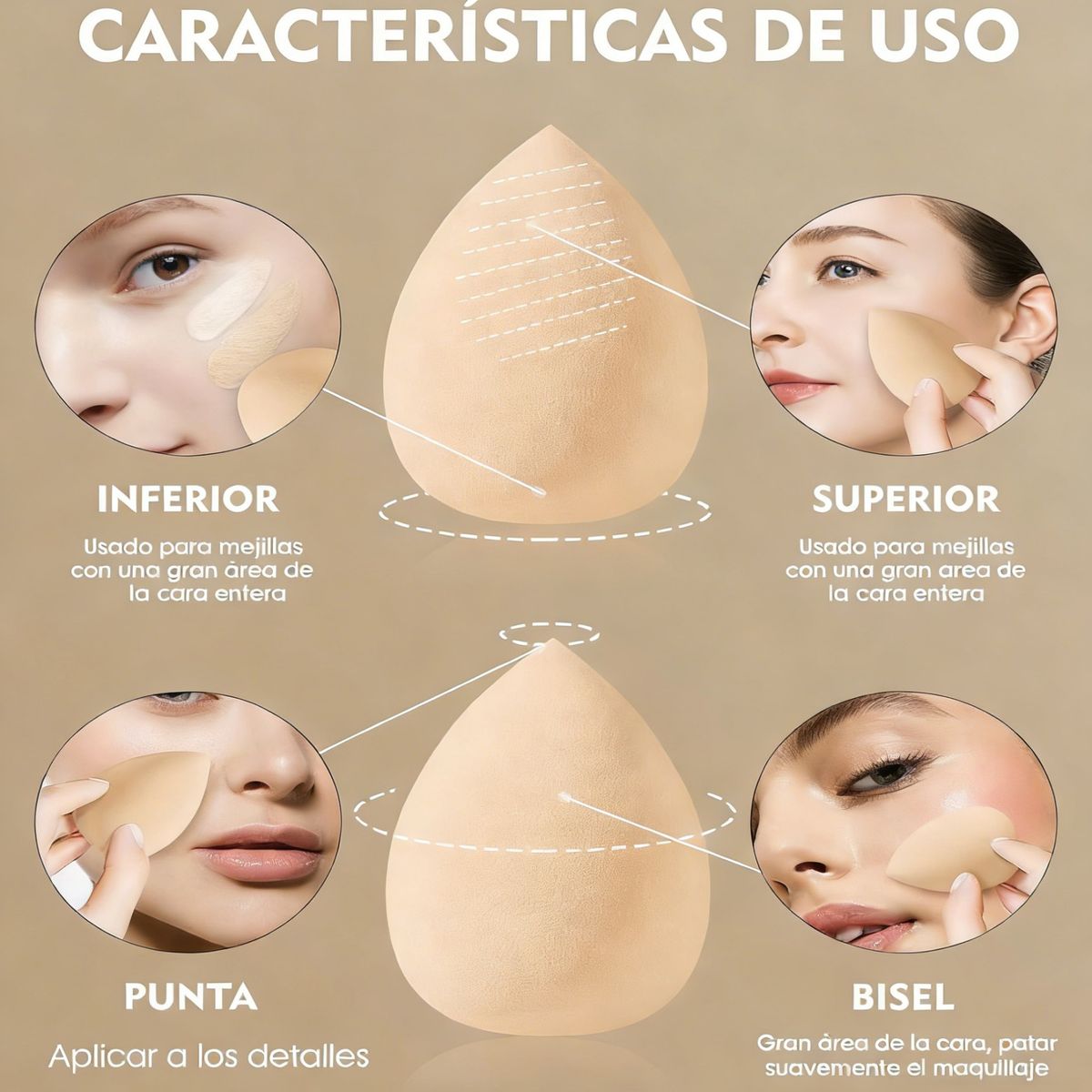 TNAKIEX - Set 45 Herramientas Belleza Brochas Maquillaje Profesional
