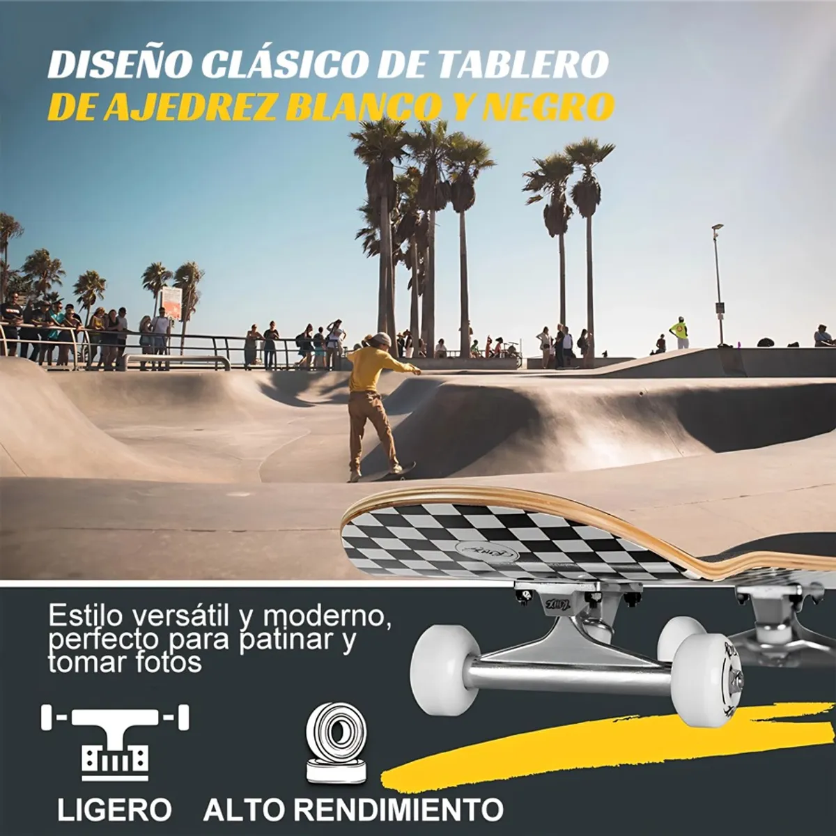 GENERICO - Patineta Para Principiantes Adolescentes Adultos Importante