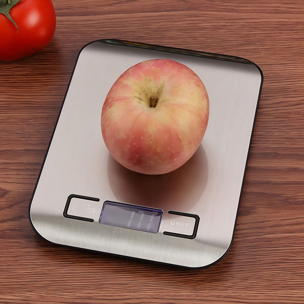 VIDA BUENAS - Báscula De Cocina Digital, Báscula De Alimentos Para Horne Capacidad Máxima 5 G Color Plateado