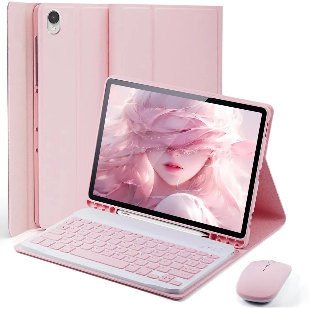 PUREPOWER - Funda Teclado Español (Incluye Ñ) y Raton para Samsung Galaxy Tab S11 2025 11pulgadas