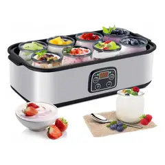 VIDA BUENAS - Máquina De Yogurt Automática Máquina De Con 8 Tazas