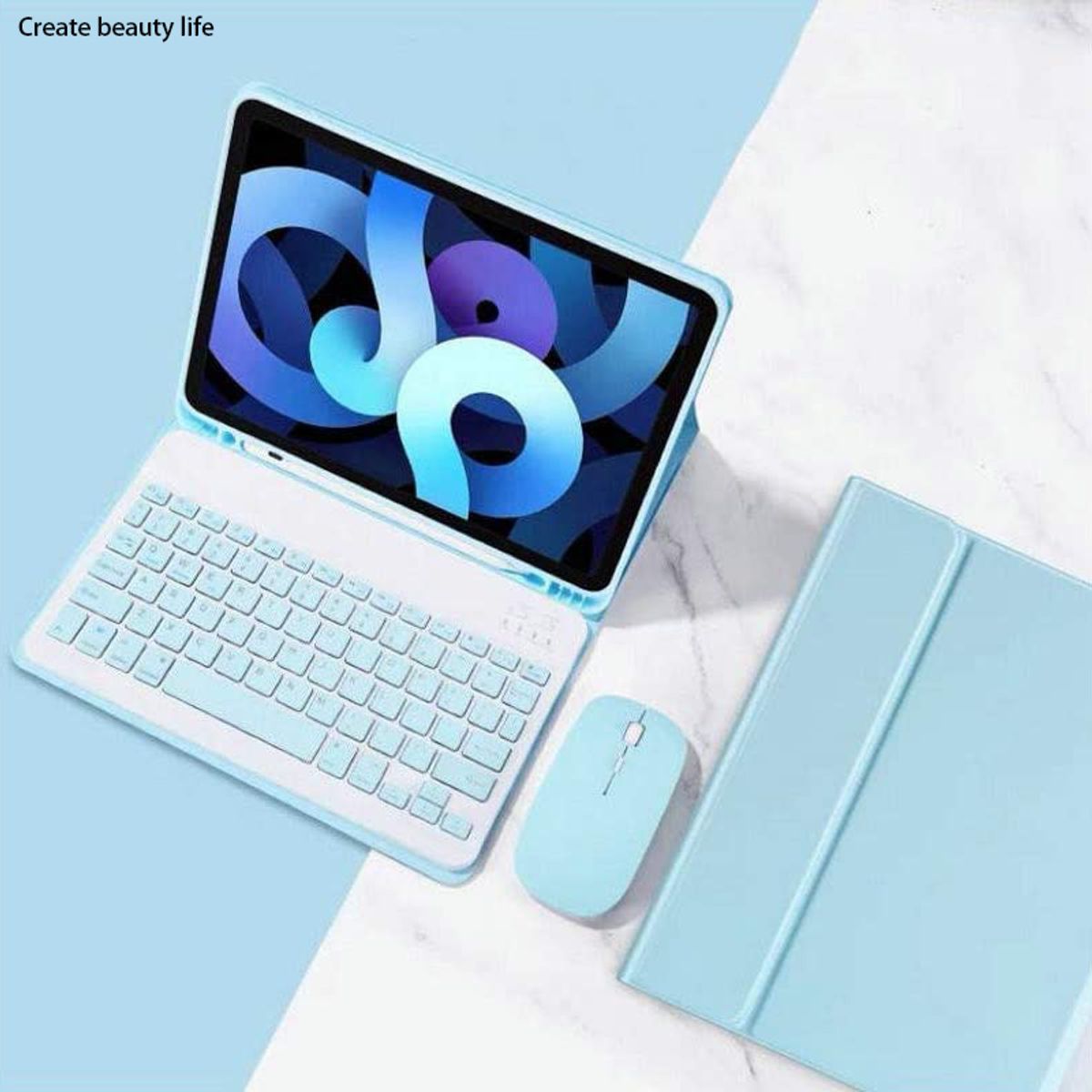 PUREPOWER - Funda Teclado Español (Incluye Ñ) y Raton para Samsung Galaxy Tab S11 2025 11pulgadas