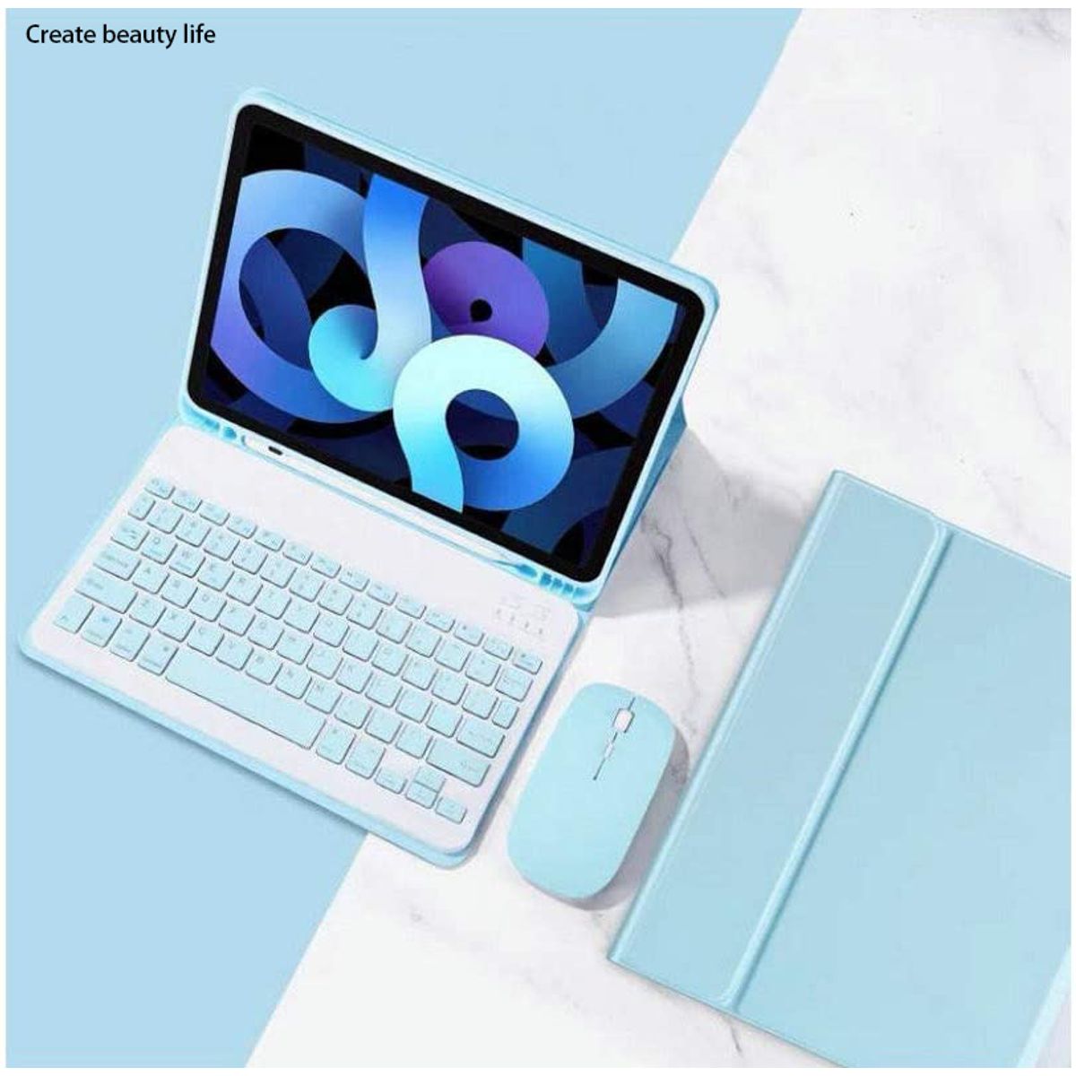 PUREPOWER - Funda Teclado Español (Incluye Ñ) y Raton para Samsung Galaxy Tab S11 2025 11pulgadas