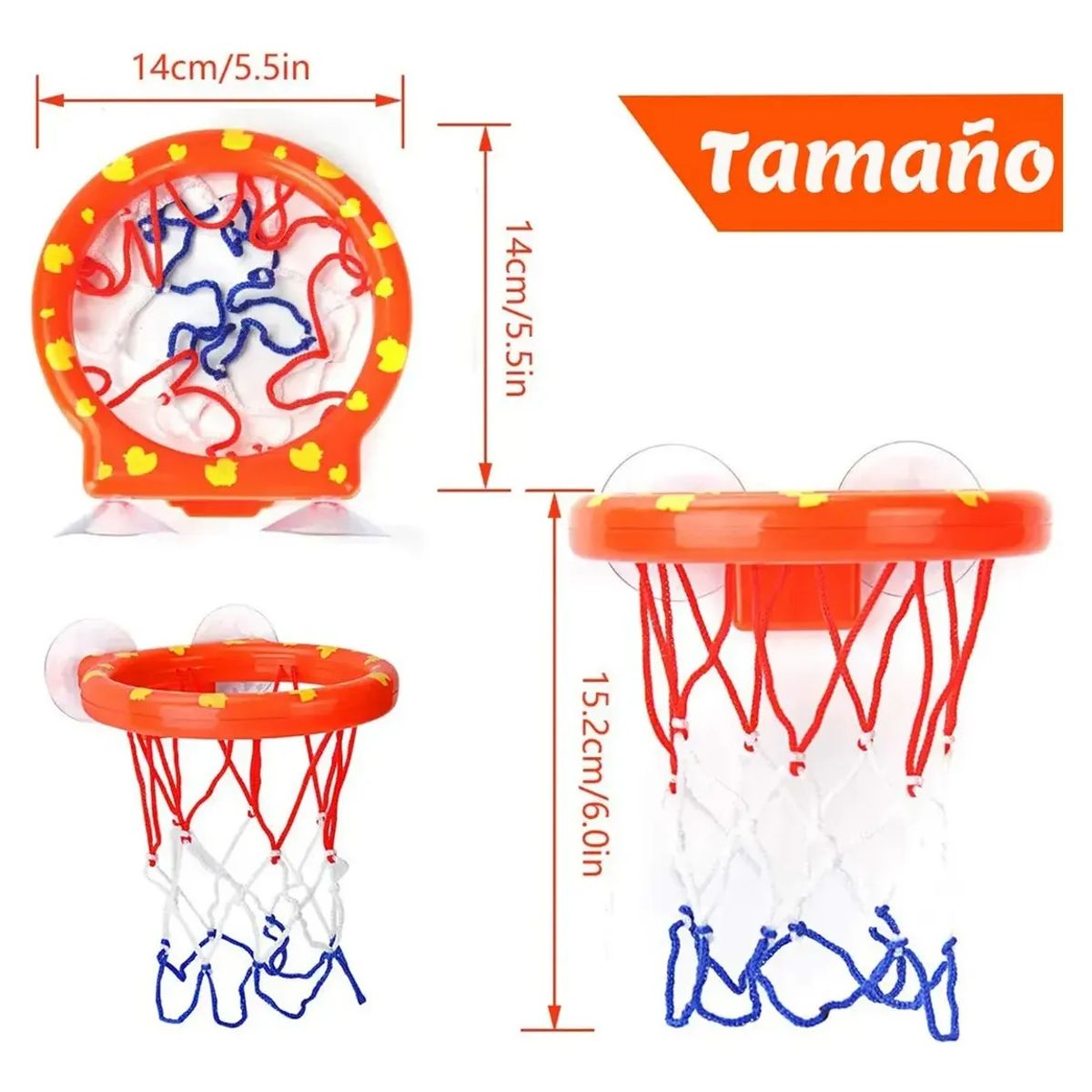 GENERICO - Juguetes De Baño Para Niños Aro De Baloncesto Bañera Bebés