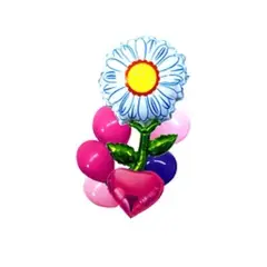 GENERICO - Set globos margarita 7pcs