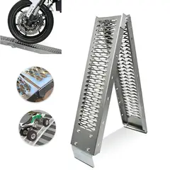 GENERICO - Rampas Para Motocicleta Acero Carga 260kg Plegable Engrosado