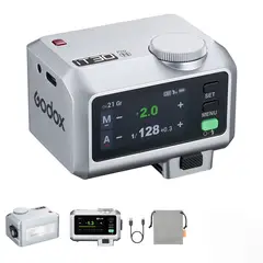 GODOX - Flash IT30Pro-N para Nikon TTL HSS 18000s Mini Flash de pantalla táctil - Plata