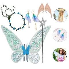 GENERICO - Disfraz Duende Elfo Fiesta Cosplay Ala Oreja Decorar Colocar