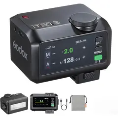 GODOX - Flash IT30Pro-S para Sony TTL HSS 18000s Mini Flash de pantalla táctil - Negro