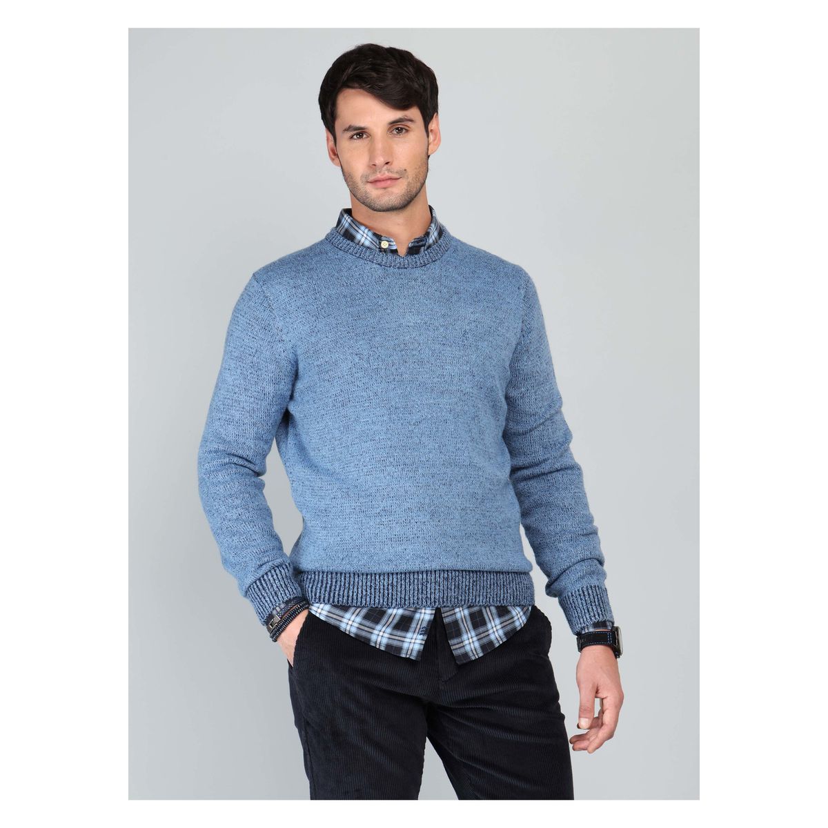 ARROW - Sweater Cuello Redondo Regular Fit Celeste Arrow ARROW