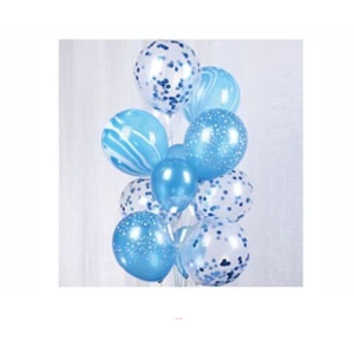 GENERICO - Set de globos color azul 13pcs