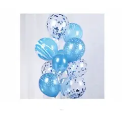 GENERICO - Set de globos color azul 13pcs