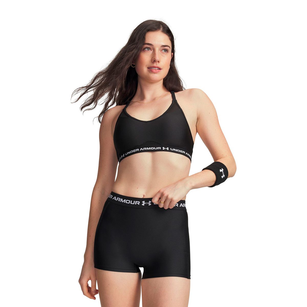 UNDER ARMOUR - Peto UA Crossback Low Negro Mujer UNDER ARMOUR
