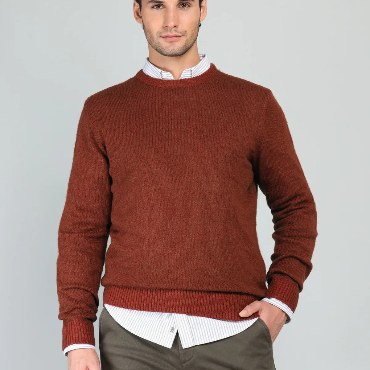 ARROW - Sweater Cuello Redondo Regular Fit Terracota Arrow ARROW