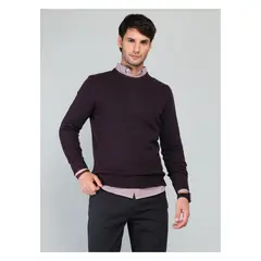 ARROW - Sweater Cuello Redondo Regular Fit Púrpura