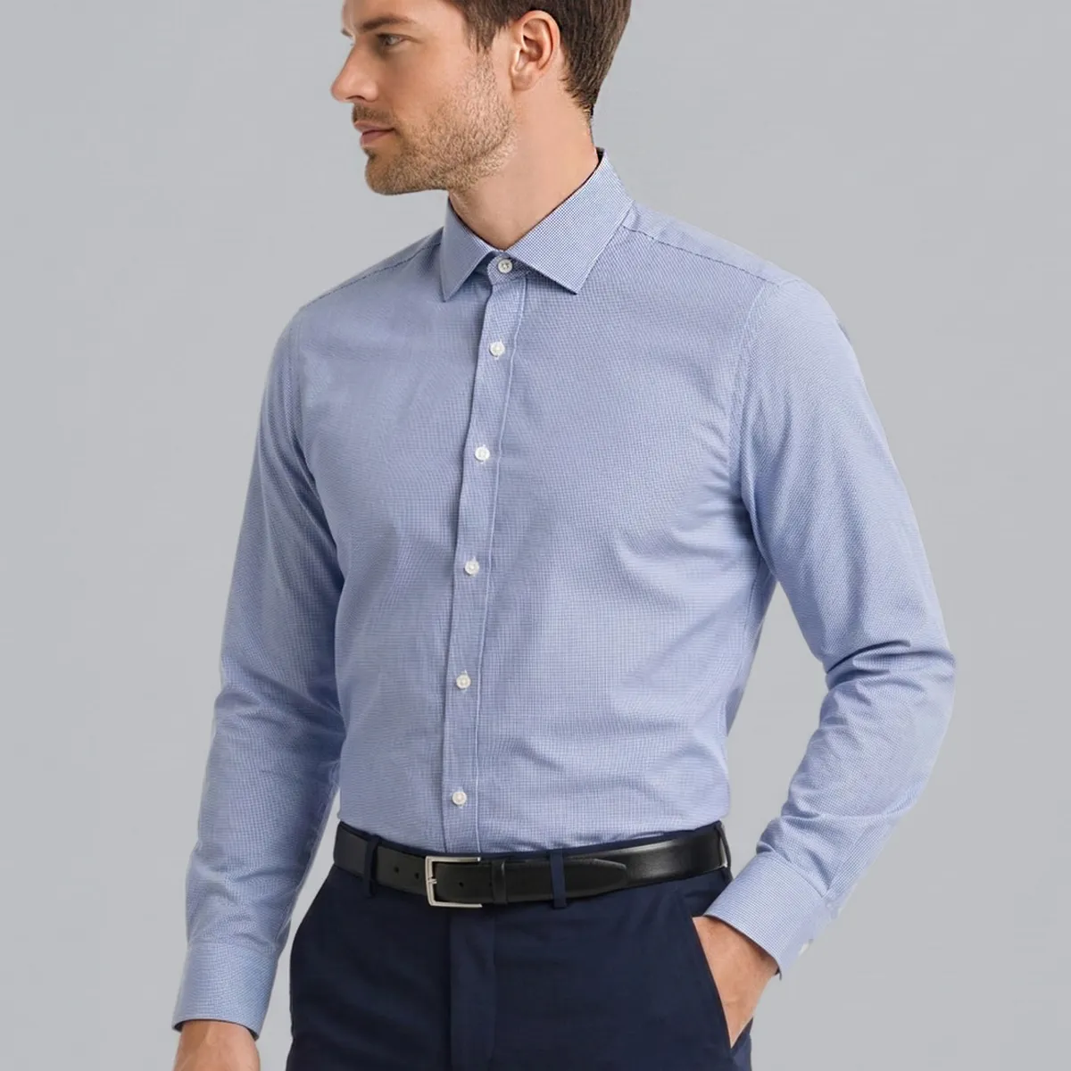 ARROW - Camisa Formal Spandex Slim Fit Azul Arrow ARROW
