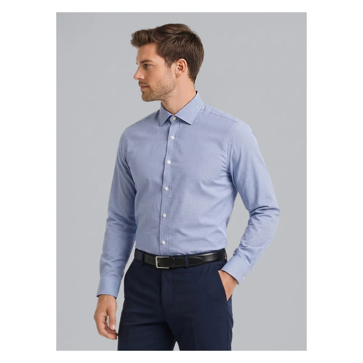 ARROW - Camisa Formal Spandex Slim Fit Azul Arrow ARROW