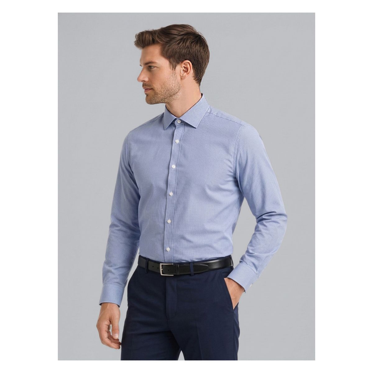 ARROW - Camisa Formal Spandex Slim Fit Azul Arrow ARROW