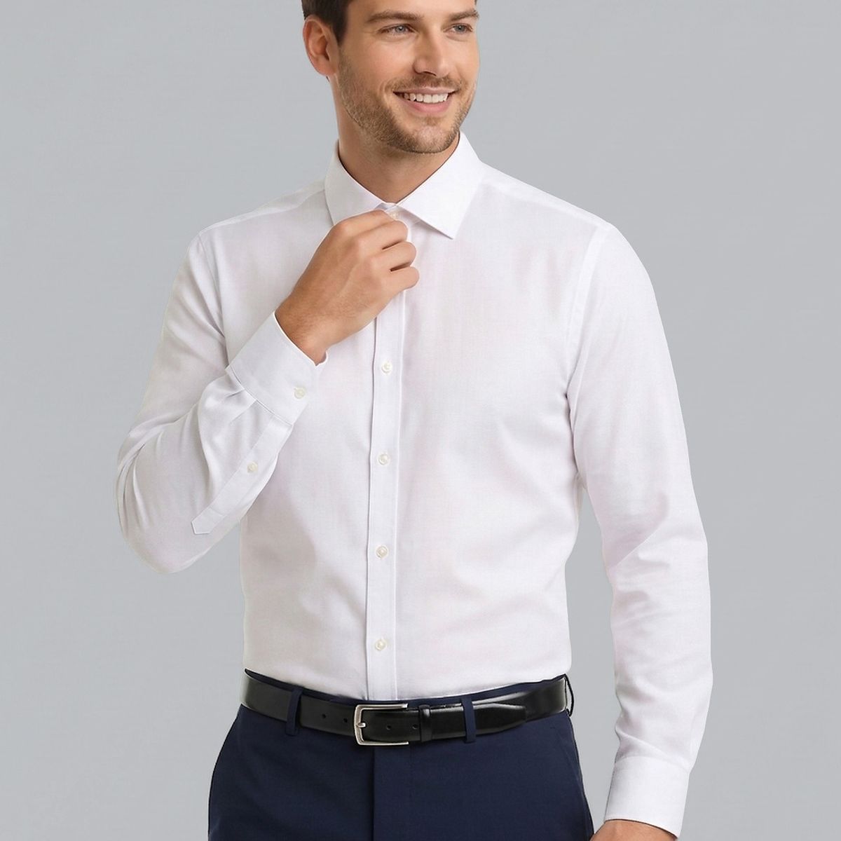 ARROW - Camisa Formal Texturada Slim Fit Blanco Arrow ARROW