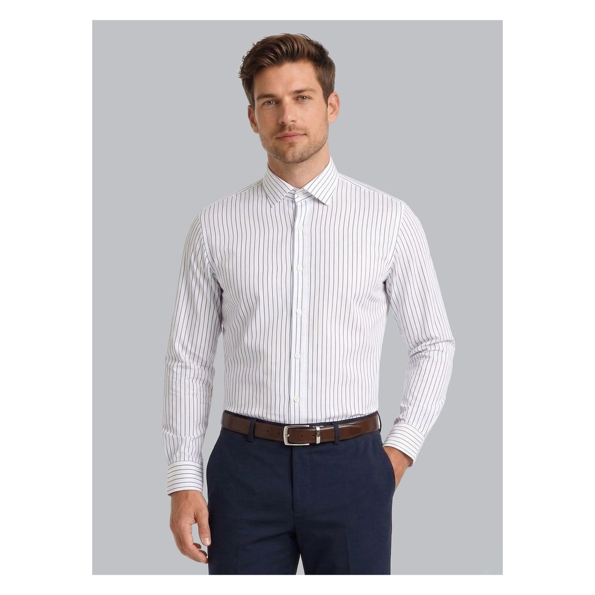 ARROW - Camisa Formal Rayas Slim Fit Blanco Arrow ARROW