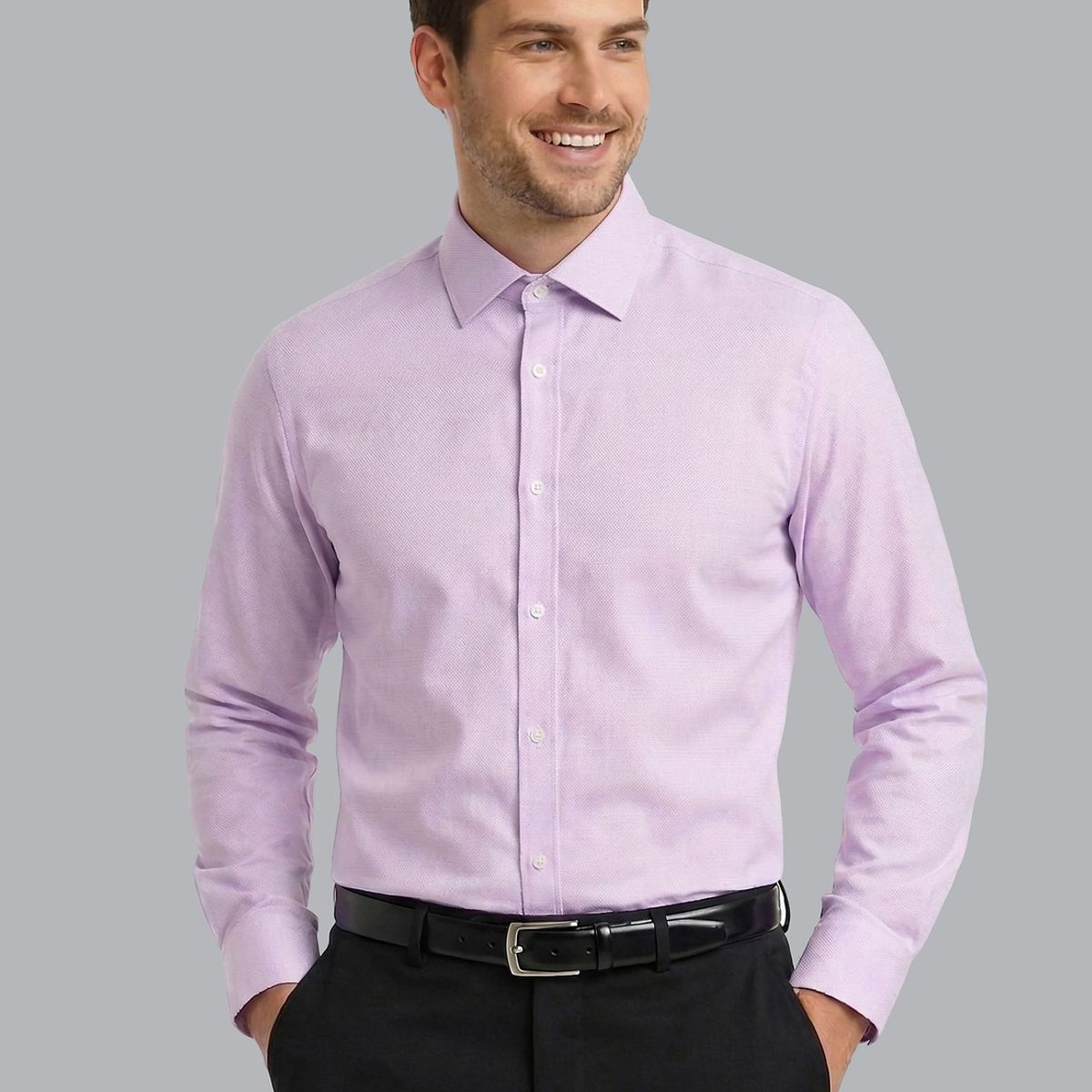 ARROW - Camisa Formal Texturada Tailored Fit Lila Arrow ARROW