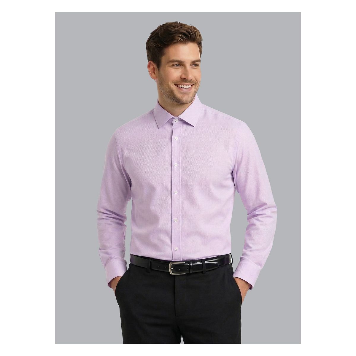 ARROW - Camisa Formal Texturada Tailored Fit Lila Arrow ARROW