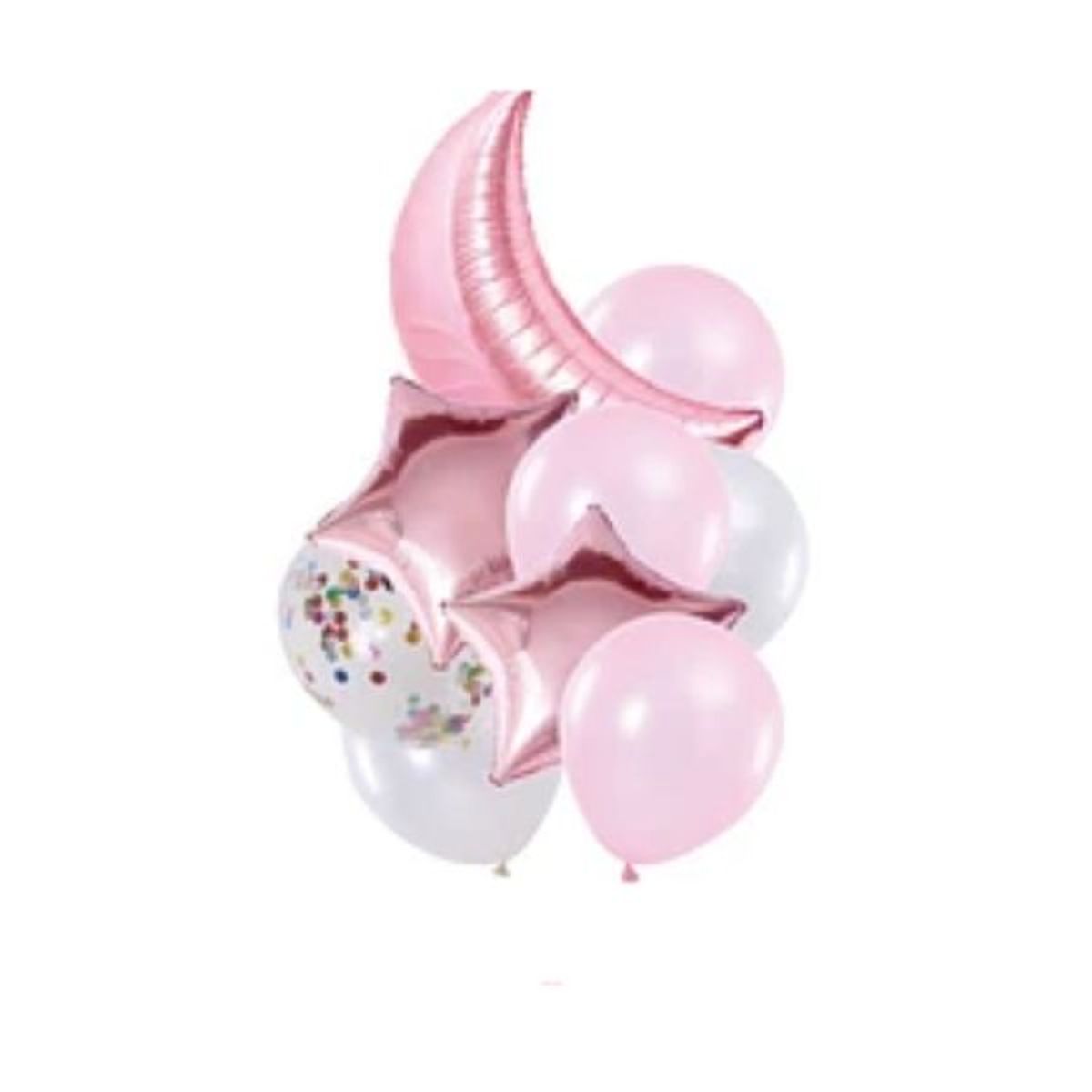 GENERICO - Set de globos luna y estrellas 9pcs