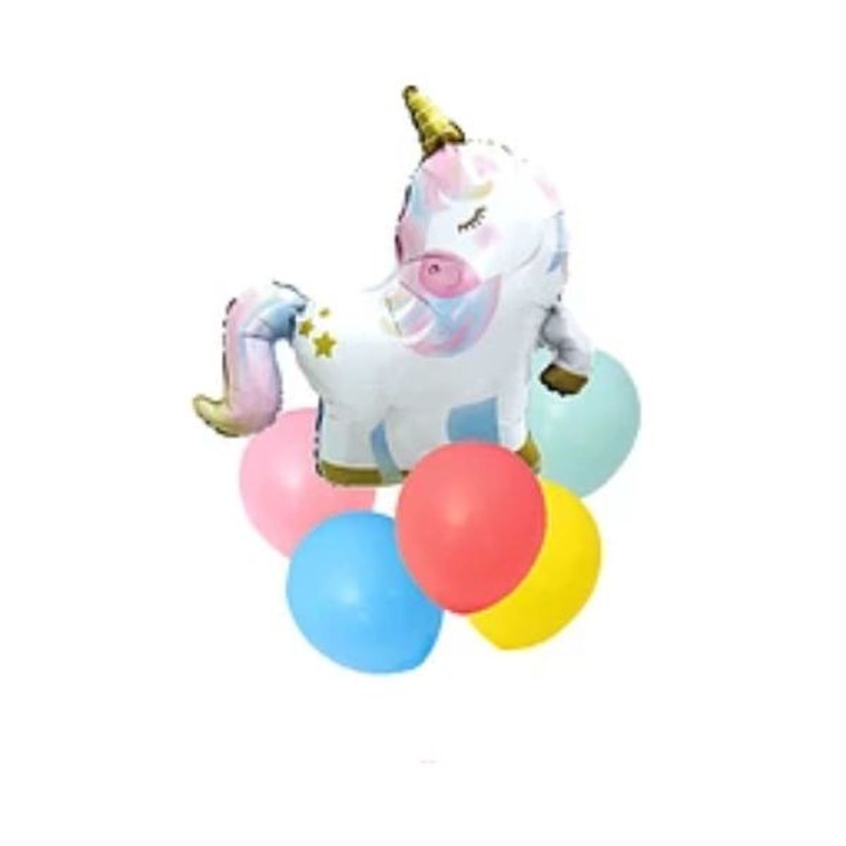 GENERICO - Set de globos unicornio 7pcs
