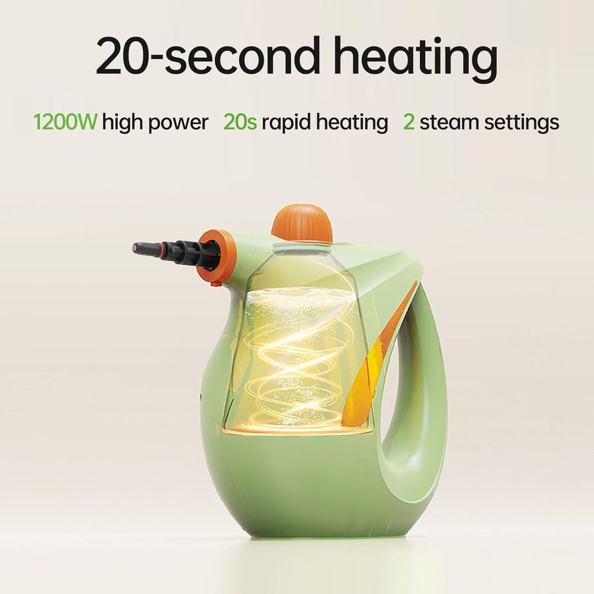 EVERSO - 9pc Limpiador Pistola A Vapor Desinfectante Para Hogar auto