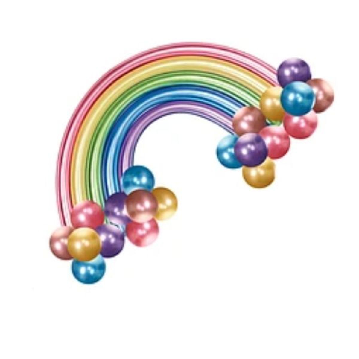 GENERICO - Set de globos latex largo colores surtidos 30un