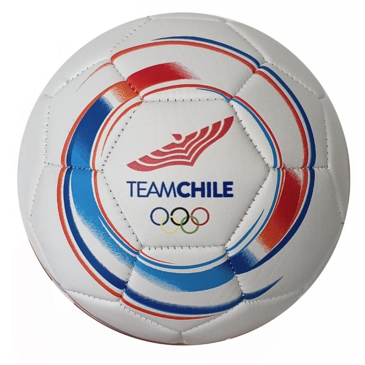 SPOGA - Mini Balón Fútbol Team Chile N°2 2023 Blanco/Multicolor