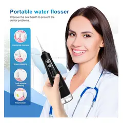 EVERSO - Iirrigador Dental Portátil Limpiador Viajero 5 Modos 350ml