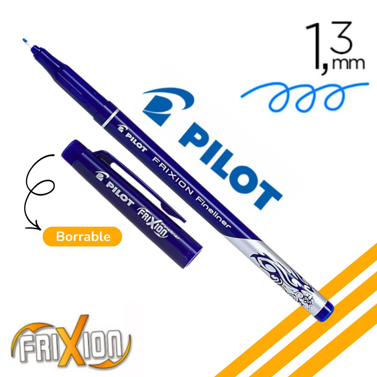 PILOT - Marcador Fino Pilot Frixion Fineliner Borrable 1.3mm