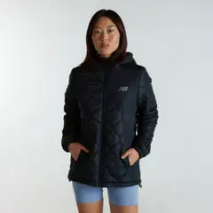 NEW BALANCE - Parka Outdoor Mujer Negra