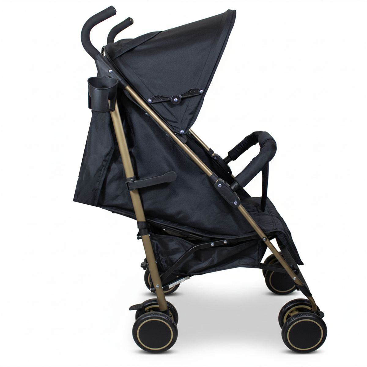 BEBESIT - Coche Paragua Khronos Gold Negro