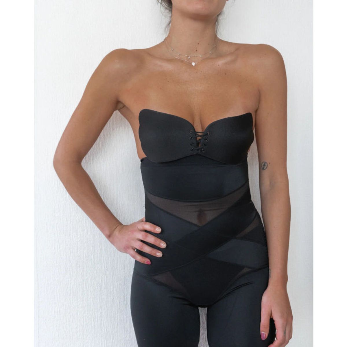 MI PLACARD - MODELADOR DE COMPRENSIÓN CRUZADA TIPO SHORT NEGRO