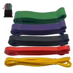 GENERICO - Power Bands Bandas Elasticas Resistencia Gym Set De 5 Latex