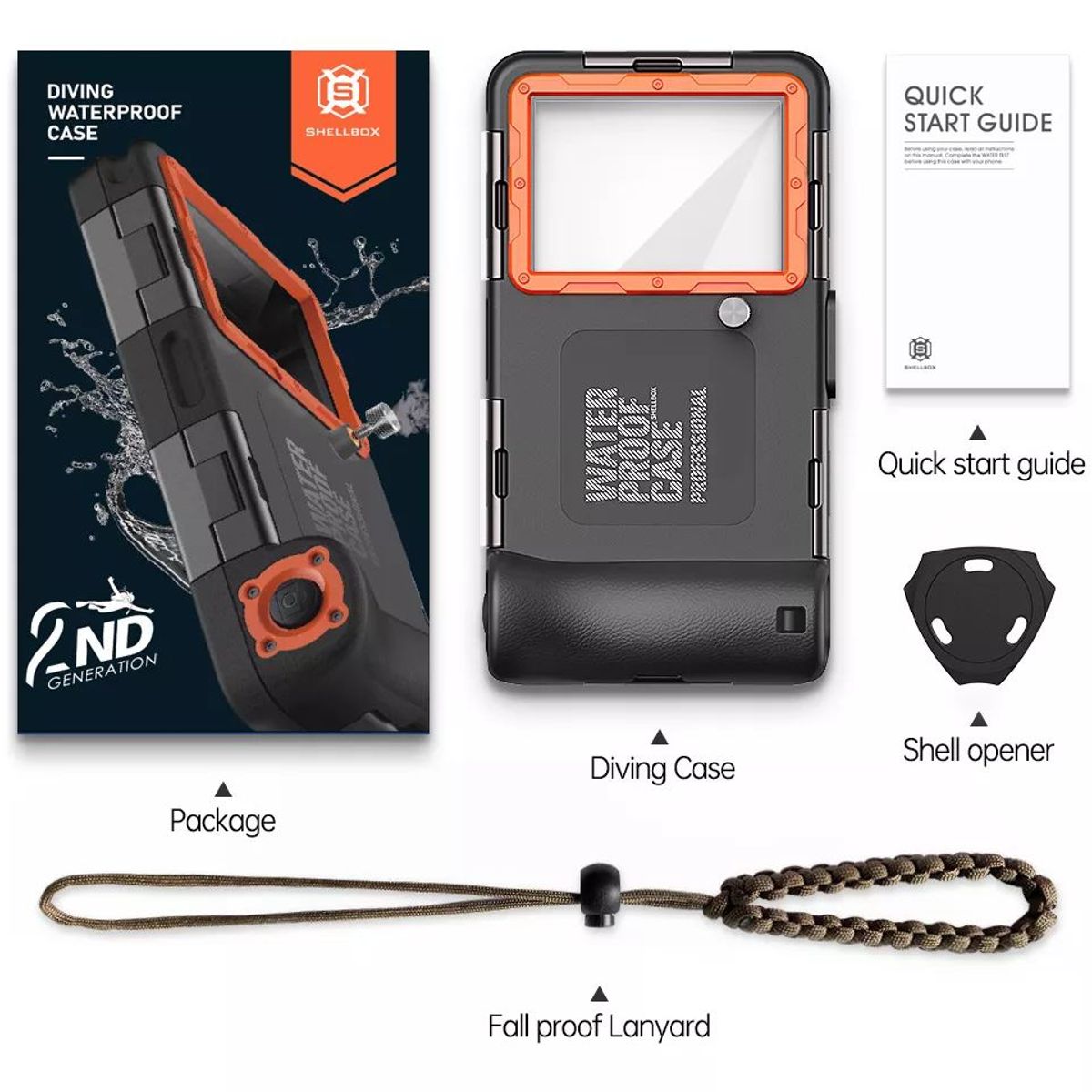 GENERICO - Carcasa Sumergible Buceo 15m Para iPhone Samsung Huawei